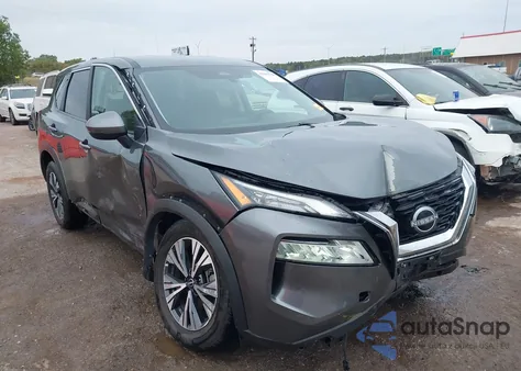 2022 Nissan Rogue Sv Intelligent Awd из США, поврежденный, VIN 5N1BT3BB7NC677127